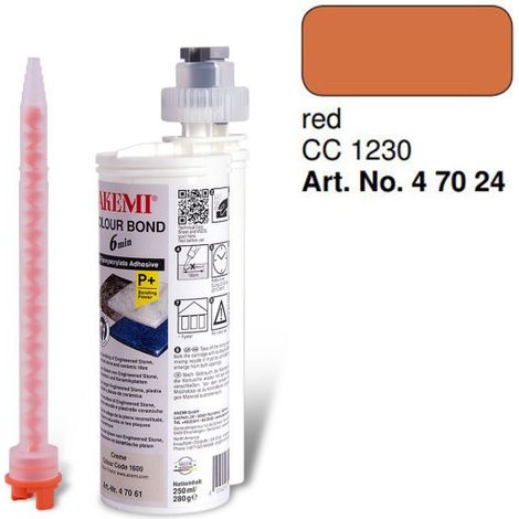 Colle précolorée Colour bond P+250ML AKEMI  CC 1230 Orange (1/5)