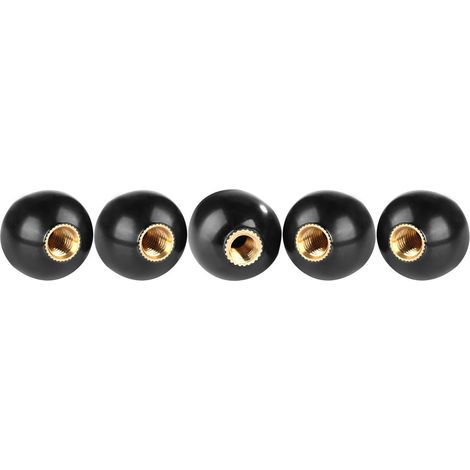 5pcs BM620 Round Bakelite Ball Gear Lever Shift Knob Machine Tool Replacement Copper Insert