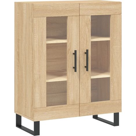 Buffet credenza cassettiera armadio mobile contenitore organizer cucina soggiorno rovere Sonoma 69,5 x 34 x 90 cm legno ingegnerizzato marrone 020031670
