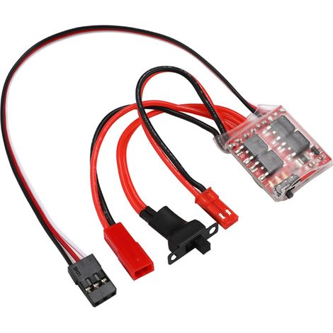 1 piece RC brushed ESC electronic speed controller 30A with brake for RC car boat tank, suitable for 130/180/260/280/380 brushed motor