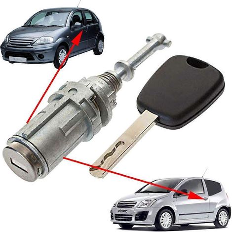 Cylindre de serrure de porte avec clé pour véhicules, référence 9170T9, accessoires automobiles (1/4)