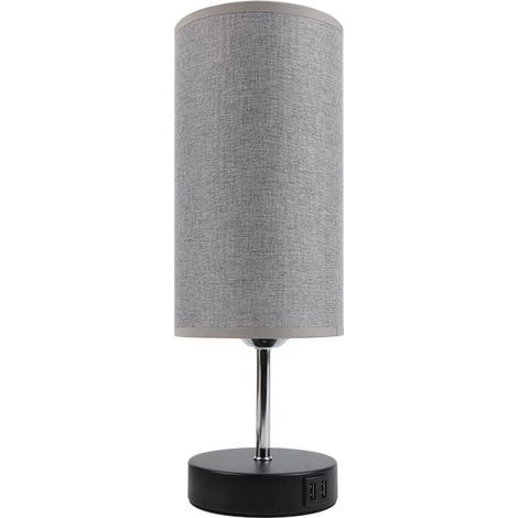 Lampes de Chevet à Commande Tactile, 3 Températures de Couleur et Luminosité Continue, Ports de Charge USB, Lampes de Chevet AmpoulesChambre d'enfants Bureau (1/4)
