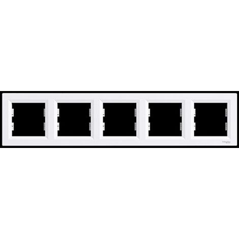 SCHNEIDER ELEC PPM PMA 10 10 CADRE 5 ÉLÉMENTS BLANC