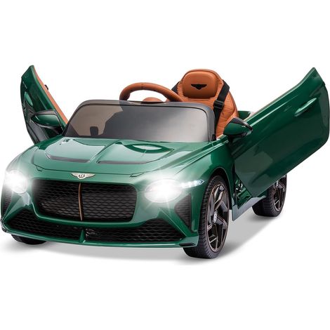 Voiture Électrique pour Enfants 12V sous Licence Bentley Bacalar avec Télécommande, Porte Ciseaux, 3 Vitesses, Lumières LED, Klaxon, Véhicules Électriques pour Enfants 3+ ans Vert (1/5)