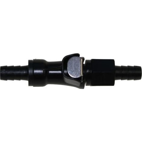1 - Raccord Rapide - Tuyau De Carburant - Diamètre 6 Mm - Pour Déconnexion Sans Fuite - Scooter Et Moto - Noir - 8,3 Cm (1/4)