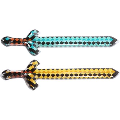2 épées gonflables longues jouets d'eau pour fête accessoire de jeu de rôle enfant (1/5)