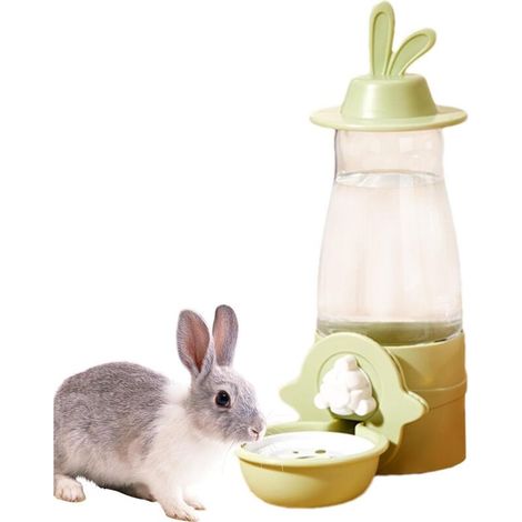 Automatic water dispenser for rabbits, guinea pigs, hamsters, chinchillas, ferrets, 600ml water cage (1/5)