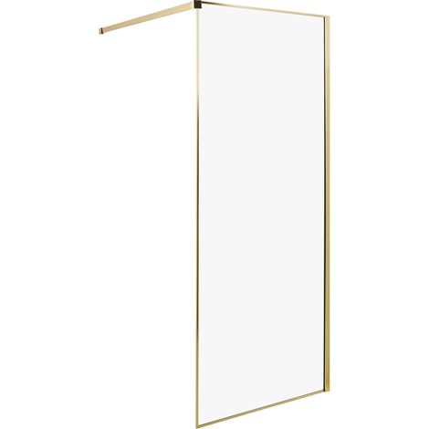 Duschwand WASPAM 80 x 190 cm Gold