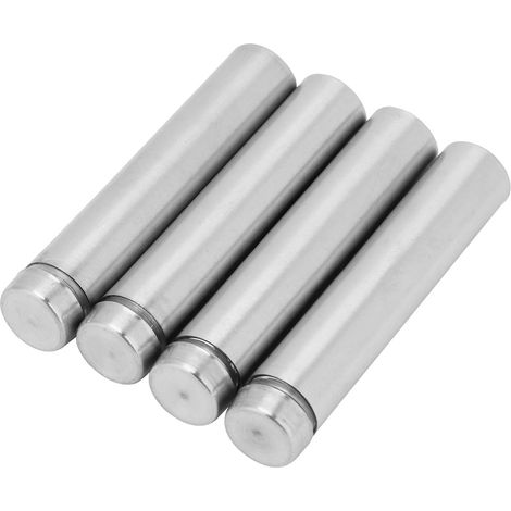 4 Stück Edelstahl 1260 / 1280mm Werbenagel Hohlglas-Abstandshalter (1260mm) (1/5)