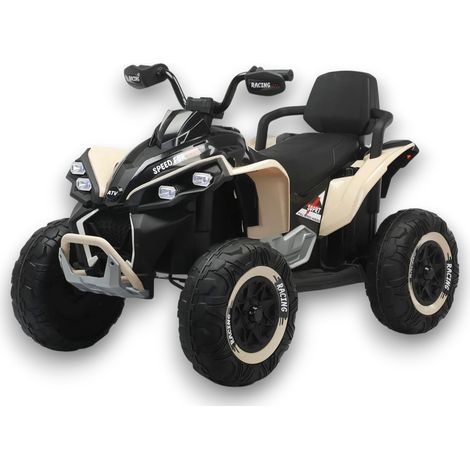 Quad Elettrico per Bambini ATV Safari Gold 24V con Telecomando Beige (1/5)