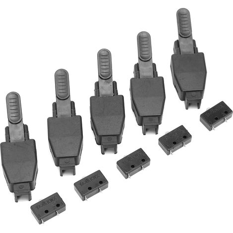 10Pièces Interrupteur Torche TIG Noir pour Soudure Argon ABS Accessoires avec Noyau (1/5)