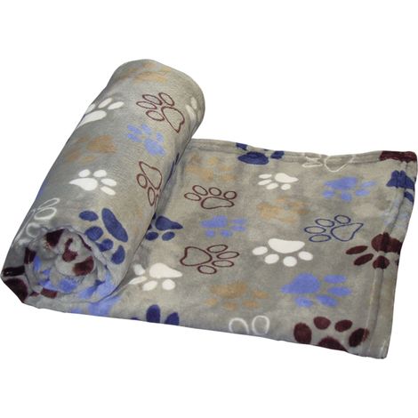 Nobby – Plaid polaire pour chien LISSI Classic – Gris foncé, 75 x 100 cm, polaire corail