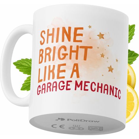 Taza para mecánico de garaje. Divertida taza de café/té con diseño gráfico y texto humorístico. Taza para cumpleaños, santos, días festivos. Taza premium para ocasiones especiales en casa, oficina, tr (1/5)