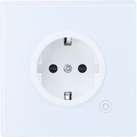 Prise connectée Graffiti, prise programmable, 16 A, panneau de minuterie, prise murale 95-245 V, norme européenne, blanche, version ZigBee (1/5)