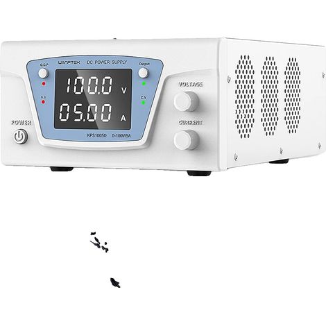Fuente de alimentación CC programable, hasta 1200 W de salida, pantalla digital, 100 V 5 A, enchufe europeo de 220 V. (1/2)