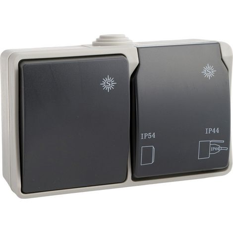 Interruttore + Base Stagna Fissa Solera T/TL 16A 250V IP44 (Termoretraibile) (1/3)