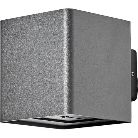 Lucande Lámpara de pared Led exterior 'Aaron' en Negro Aluminio (1/5)
