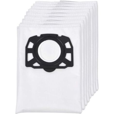 Lot de 8 sacs filtrants en non-tissé de rechange pour aspirateur eau et poussière Kärcher WD4 WD5/Premium/MV4/MK5/MV6 (1/4)