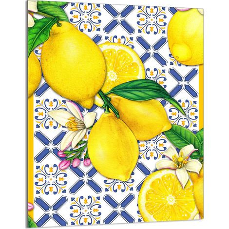 TAGLIERE IN VETRO 40x52 Limoni (1/5)