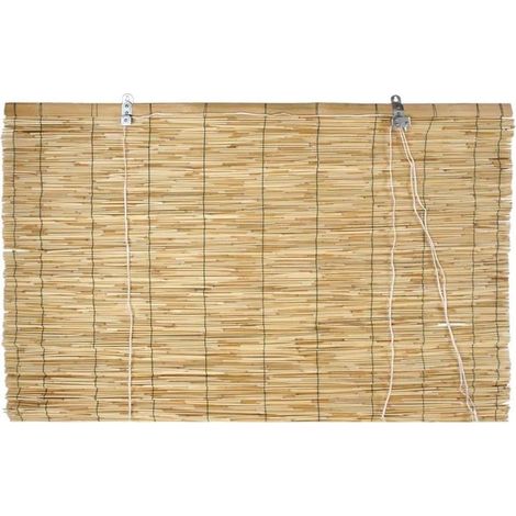 ARELLE TAPPARELLA CM 120 X 260 h BAMBU' CON TIRO E CARRUCOLA SERRANDA FER 18081 (1/2)