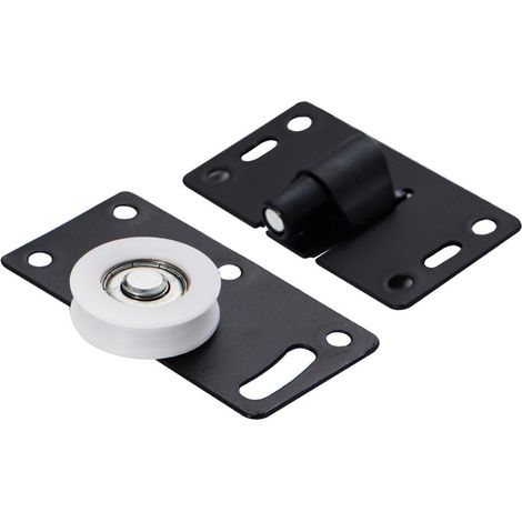 Furniture hardware, sliding door rollers for closets, cabinet accessories, lightweight and wear-resistant J-14 rollers for sliding doors (1/4)