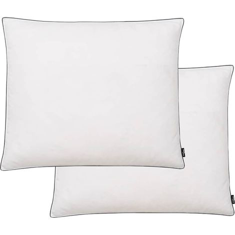 Almohadas 2 uds relleno plumón/plumas 70x60 cm