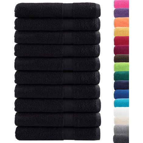 Serviettes de qualité supérieure SOLUND 10 pcs noir 600 g/m² (1/5)