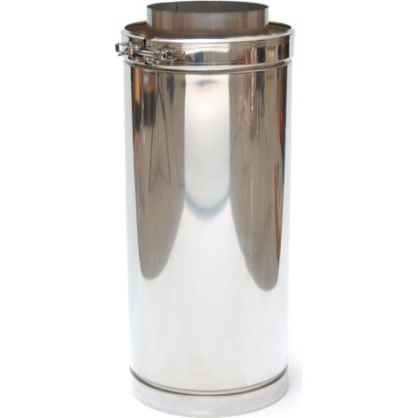 ASTEC Längenelement 500 mm doppelwandig DN113-300 Rohr Abgas Schornstein 8301-113 (1/2)