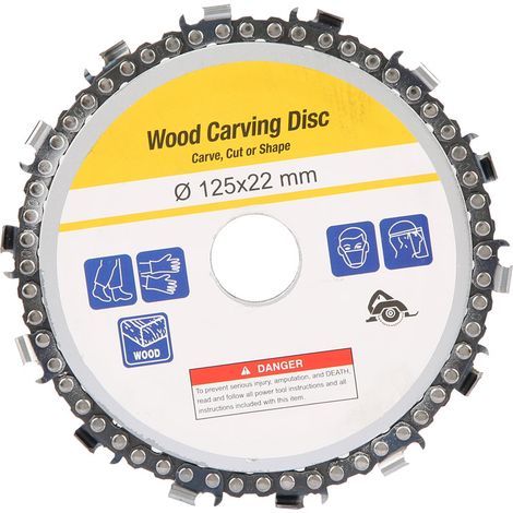5" 14 Tooth Angle Grinder Chain Disc Woodworking Chain Wheel 12522mm