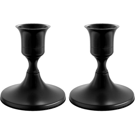 Porte-bougies coniques, bougeoirs vintage en métal pour centre de table ou cheminée (1/5)