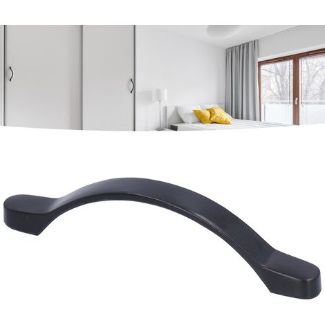 Poignées en alliage de zinc noir, poignées de quincaillerie pour meubles de style américain, poignées de tiroir, poignées de porte de placard et poignées modernes de style chinois. (1/5)