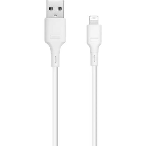 Ladekabel/Datenkabel USB-A kompatibel mit iPhone 100 cm 2,4A in Weiß (1/2)