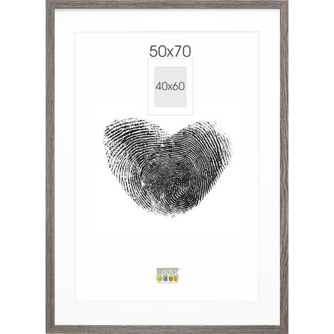Cadre avec Passe-partout 1 photo 40x60cm Bois gris S66KH3 P1 (1/5)