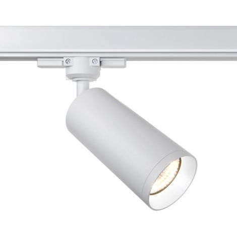 Faretto Per Binario Moderno Focus Alluminio 1 Luce Colore Bianco