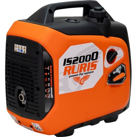 Groupe électrogène inverter RURIS R-Power IS2000 - 2000 W - Essence sans plomb - Moteur 4 temps 3 CV - Prise 230 V - Démarrage manuel (1/5)
