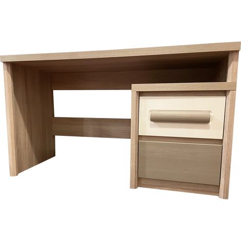 ROMA Bureau avec 2 tiroirs coulissants 130x77 cm (1/5)
