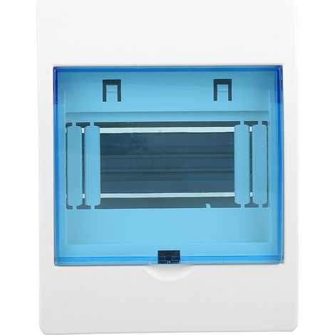 Boîtier de protection de distribution en plastique (1 pièce) pour disjoncteur 4-6 voies, installation murale intérieure.
