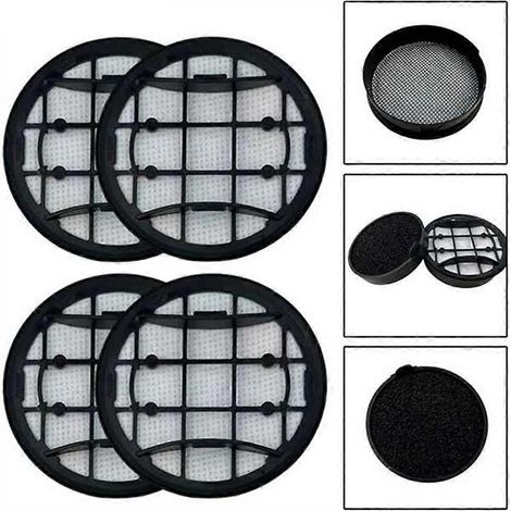 filtros HEPA compatibles con aspiradoras robot Philips VC 7000 y 8000 (modelos XC7053, XC7055 y XC7057). (1/4)