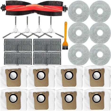 Filtre pour aspirateur brosse pour aspirateur Filtre de brosse pour aspirateur filtre de M30S D103CN Robot Aspirateur Main Side Brosse HEPA Filtre Serpillière Cloth Sac à poussière Accessoires (1/5)