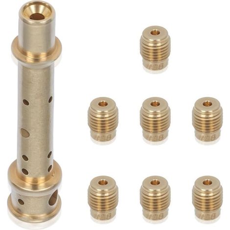 Kit de carburador con rociador para Honda GX140 GX160 GX200, 1 tubo de emulsión con 7 surtidores principales. Piezas duraderas para el motor. (1/5)