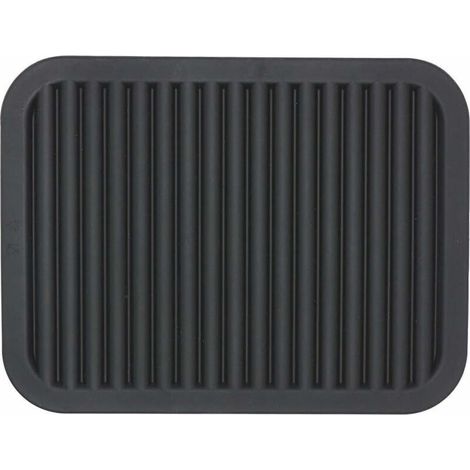 Set da 2 pezzi, sottopentola in silicone nero per piatti e pentole calde, cuscinetti riscaldanti per piani di lavoro, tavoli, presine, poggia-cucchiaio, piccoli tappetini asciugapiatti (1/4)