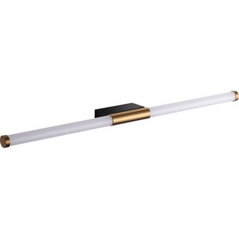 Applique de salle de bain Noir et or 59cm 14w Lumière chaude (1/5)