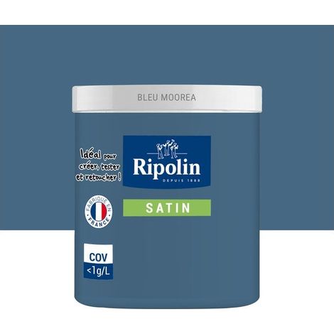 Testeur peinture bleu seram satine Interieur RIPOLIN 75 ml