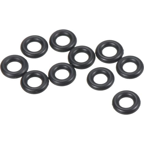 Nitrile Rubber O-Seals 4mm OD 2mm ID 1mm Width, 20Pcs Metric Sealing Gasket for Tap Plumbing Automotive Repair, Black (1/5)