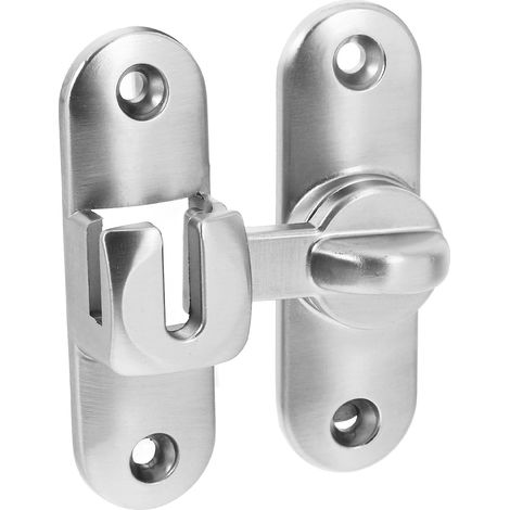 Verrou de Sécurité à Coulisse en inox, 1 Set Argenté (1/5)
