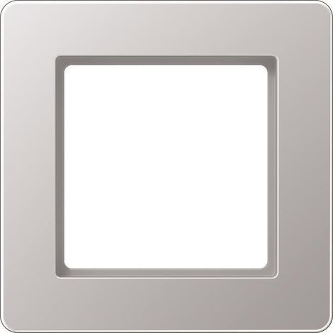 Jung Telaio singolo, A FLOW, termoplastico verniciato, alluminio, montaggio verticale e orizzontale AF 581 BF AL