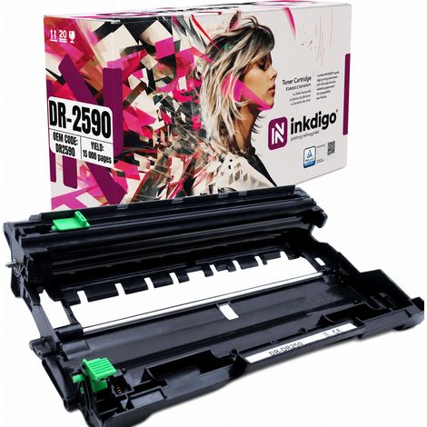 Tamburo Inkdigo DR2590 compatibile con Brother HL-L2442DW DCP-L2622DW, certificato TÜV. (1/5)