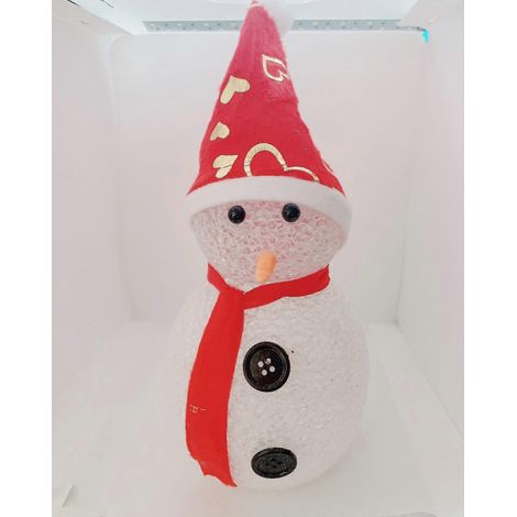 Muñeco de nieve que cambia de color, luz nocturna, regalos de Navidad, decoración, adornos de mesa, juguete para niños