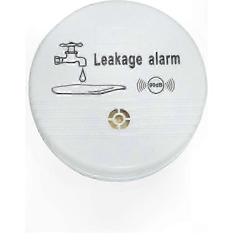 Alarme de fuite d'eau haute sensibilité pour cuisine et salle de bain d'appartement en sous-sol (blanche) (1/2)