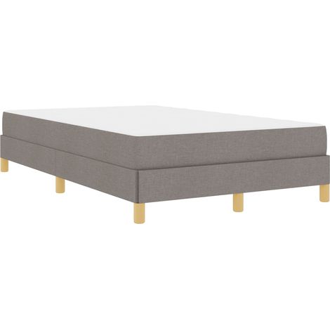 Maison Exclusive - Lit à ressorts avec matelas Taupe 120 x 200 cm tissu (1/5)